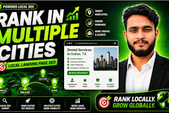 create SEO optimized local landing pages with GEO targeting strategy