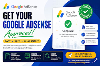 provide guaranteed google adsense approval service