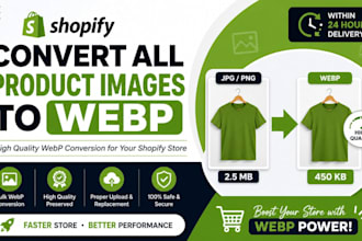 convert all shopify product images to webp professionally
