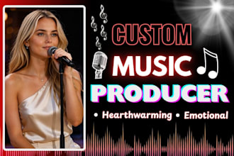 produce a female custom emotional love song for birthday, events and wedding