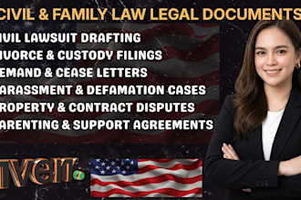 draft professional civil lawsuits, complaints, and legal court documents