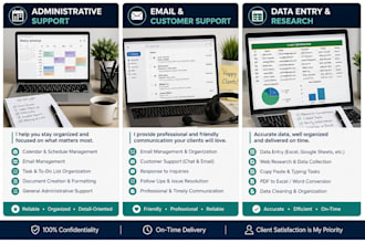 virtual assistant for admin tasks and customer support