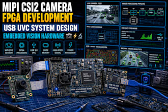 design mipi csi2 camera hardware, fpga development and usb uvc devices