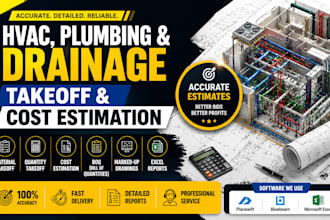 do accurate hvac plumbing  drainage takeoff and cost estimation