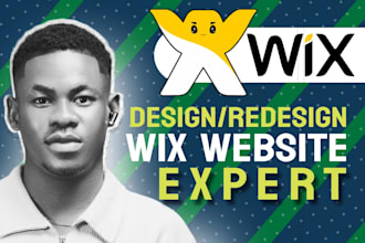 build wix website, design or redesign wix website, wix website design