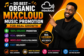 do best organic mixcloud music promotion for real growth