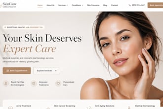design squarespace dermatologist website cosmetic surgeon website pediatrician