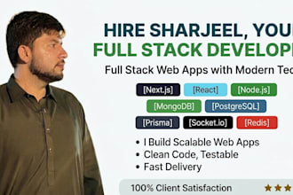 develop modern nextjs react full stack web applications