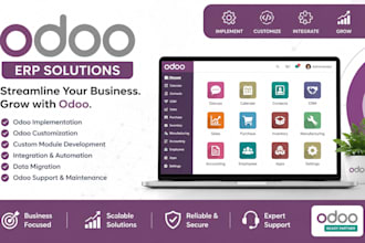 implement, customize and configure odoo erp for your business
