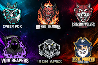 create gaming mascot, esports, twitch, discord