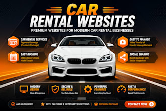 create a responsive car rental website