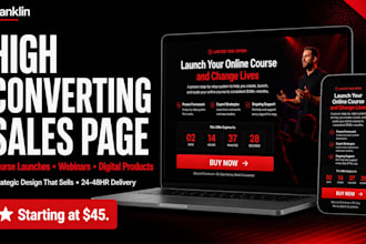 build a converting carrd sales page or event landing page for your offer