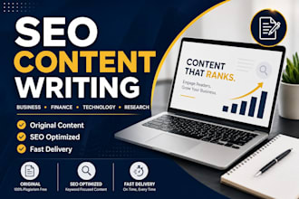 write SEO blog posts, articles, and business content
