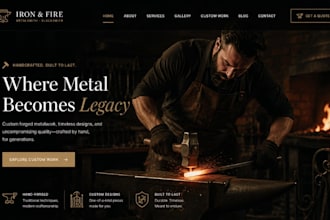 design squarespace metalsmith blacksmith  website jeweler website weaver textile