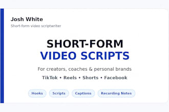 write short form scripts for creators