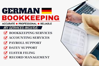 handle german bookkeeping, accounting, payroll and tax returns via elster