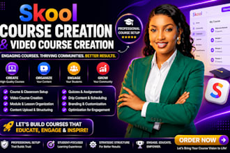 skool course content and optimised premium video course with pro transition