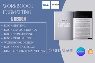 do  book formatting, workbook , ebook layout design, adobe indesign and memoir