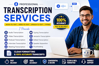 do audio and video transcription to text