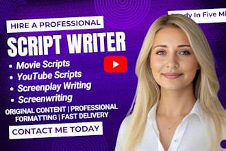 scriptwriting movie script screenplay youtube video scriptwriter screenwriting