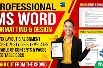design, format, and fix your ms word document layout