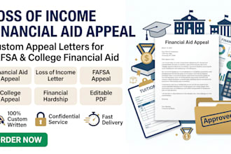 write loss of income financial aid appeal