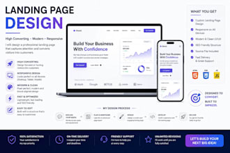 build a clean, responsive landing page or portfolio website