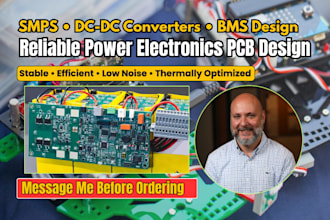 design power electronics pcb for smps, bms, and battery management systems