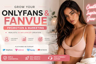 do onlyfans promotion fanvue marketing and realistic ai influencer