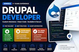 develop, fix, and optimize your drupal 8, 9, 10, or 11 website