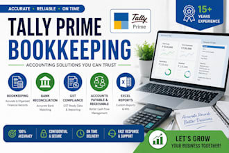 do tally prime bookkeeping gst filing bank reconciliation and accounting