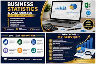 analyze business statistics data using excel and spss