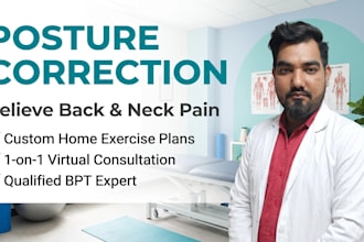 create custom posture correction exercise plans