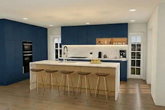 create 2d, 3d floor plan, kitchen layout, cabinet rendering, cad drawings