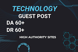 publish a technology guest post with tech backlinks