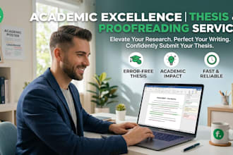 apa, mla, ieee format and proofread your thesis or dissertation