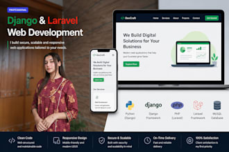 develop secure and scalable django or laravel websites
