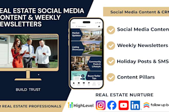 keep you top of mind with real estate posts and newsletters