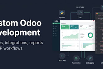 develop custom odoo modules, integrations and reports