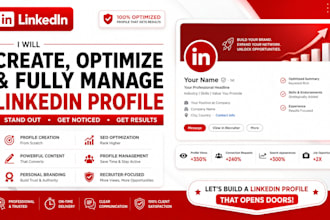 create optimize and fully manage linkedln profile