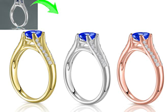 high end jewelry retoucher