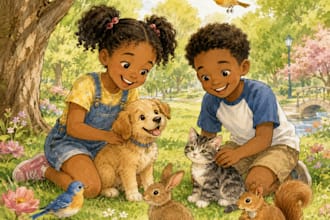 children book illustration and children book illustration