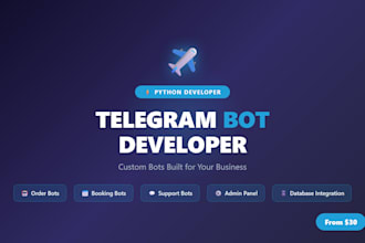 build a custom telegram bot for your business