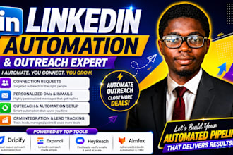 setup linkedin automation and outreach with dripify expandi aimfox heyreach b2b