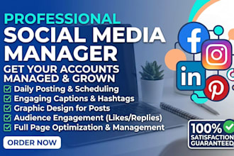 manage social media and content