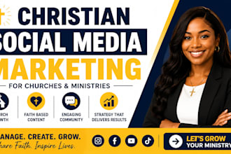 be your christian social media manager for church ministry and faith based brand
