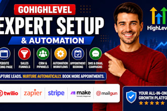 gohighlevel landing page website ghl automation virtual assistant VA dashboard