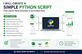 create a small python script for data manipulation