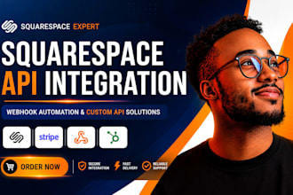 build squarespace API integration, webhook automation and custom API solutions