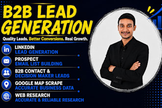 do web scraping and google maps scraping for b2b lead generation